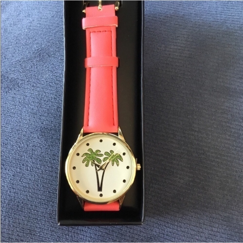 AVON Woman’s Summers Best watch palm tree new in box Faux leather like s… - Picture 7 of 13